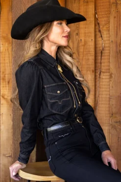 Jane Denim Snap