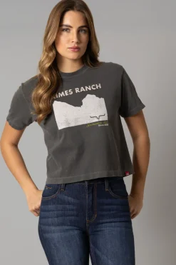 Ladies Scenery Crop Tee