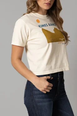 Ladies Scenery Crop Tee