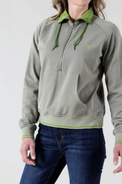 Mabeline Cropped Qz Sweatshirt